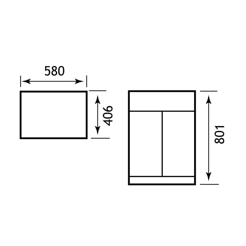 Oslo Combi 580 door base unit