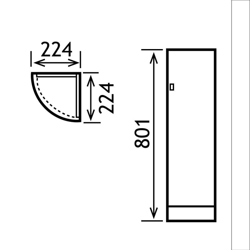 Oslo curved end unit LH