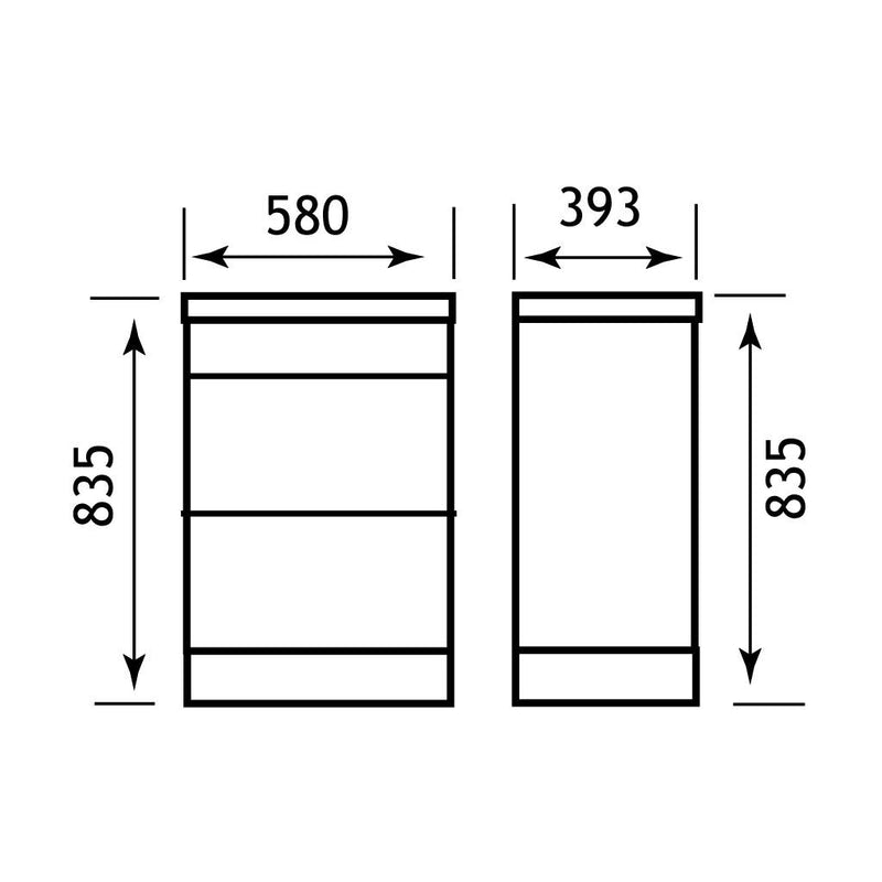 Oslo 58cm drawer base unit