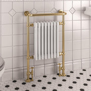 Brushed Brass/Gloss White