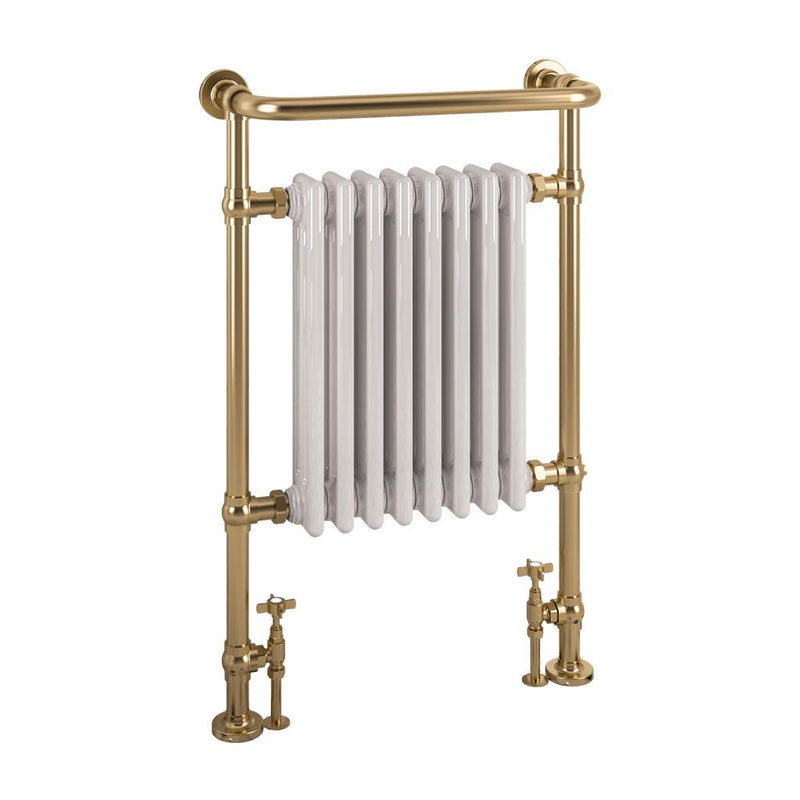 Brushed Brass/Gloss White