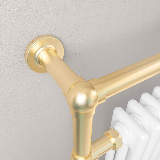 Brushed Brass/Gloss White