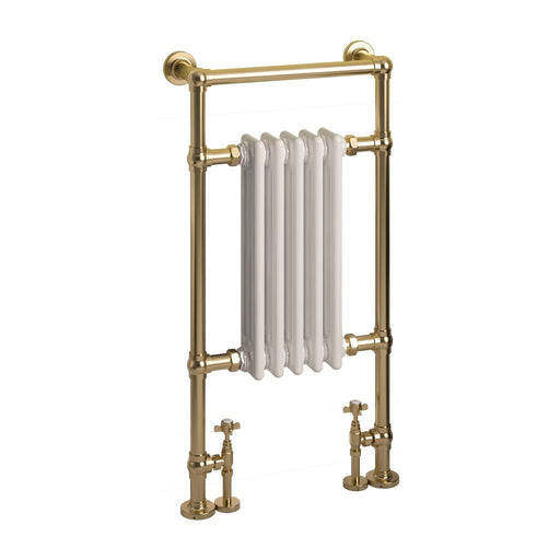 Brushed Brass/Gloss White
