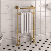 Brushed Brass/Gloss White