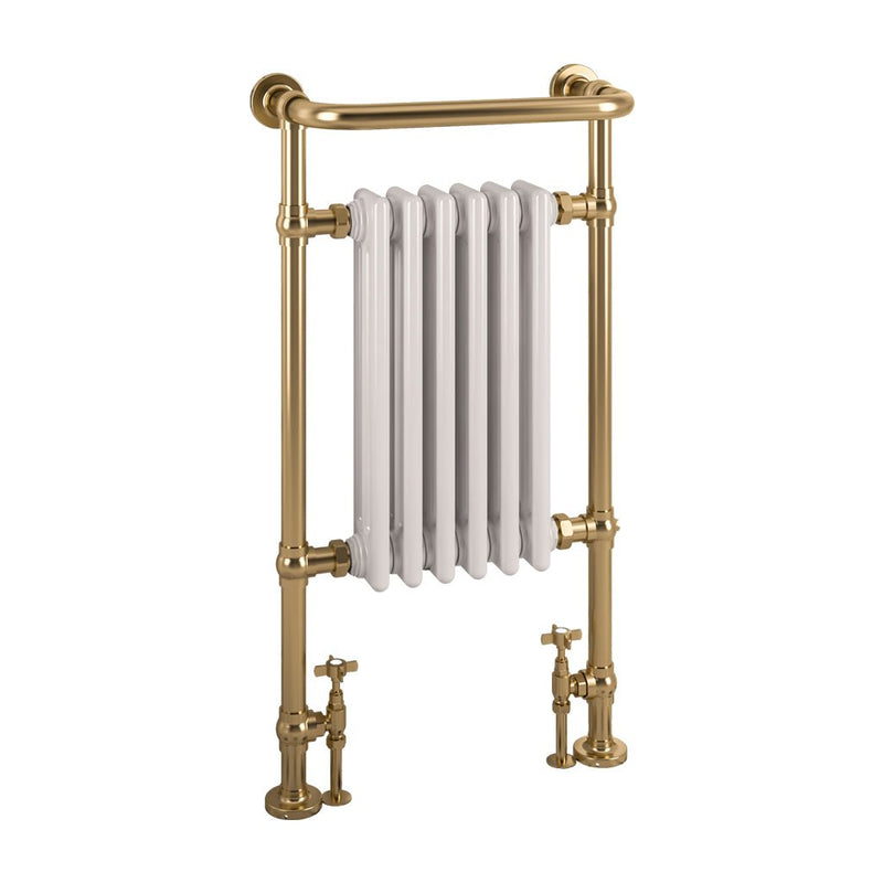 Brushed Brass/Gloss White