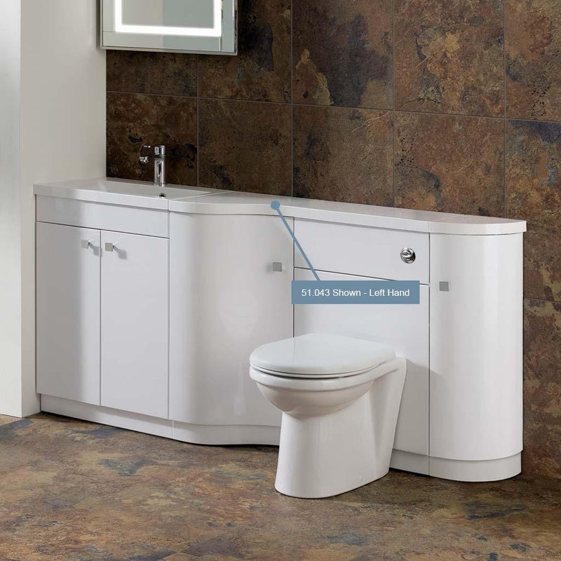 Oslo Curved Long top Plain RH