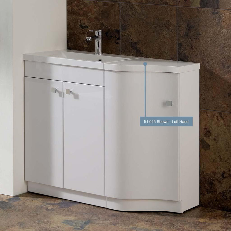 Oslo Curved Single top Plain RH
