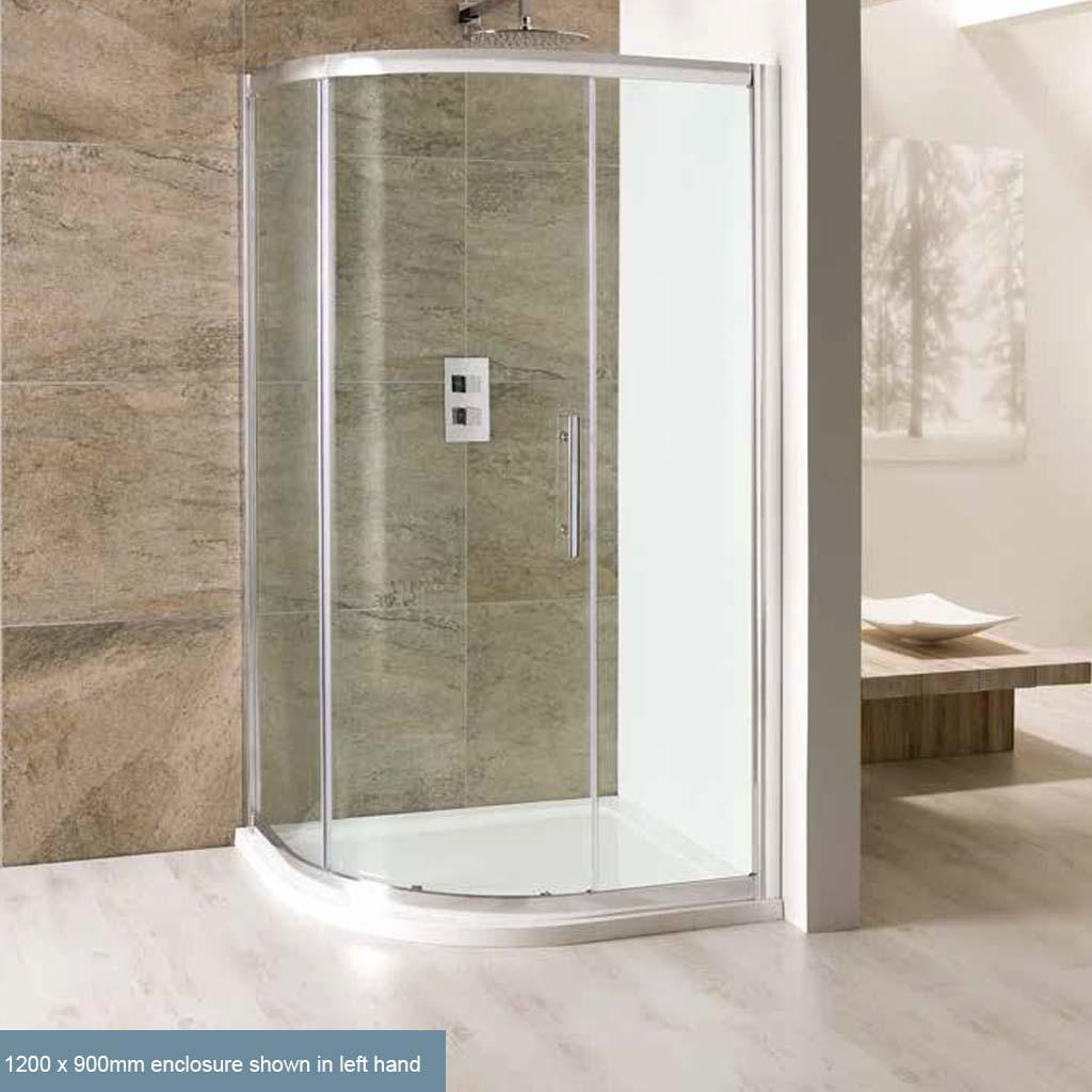 Offset Quad Shower Enclosures